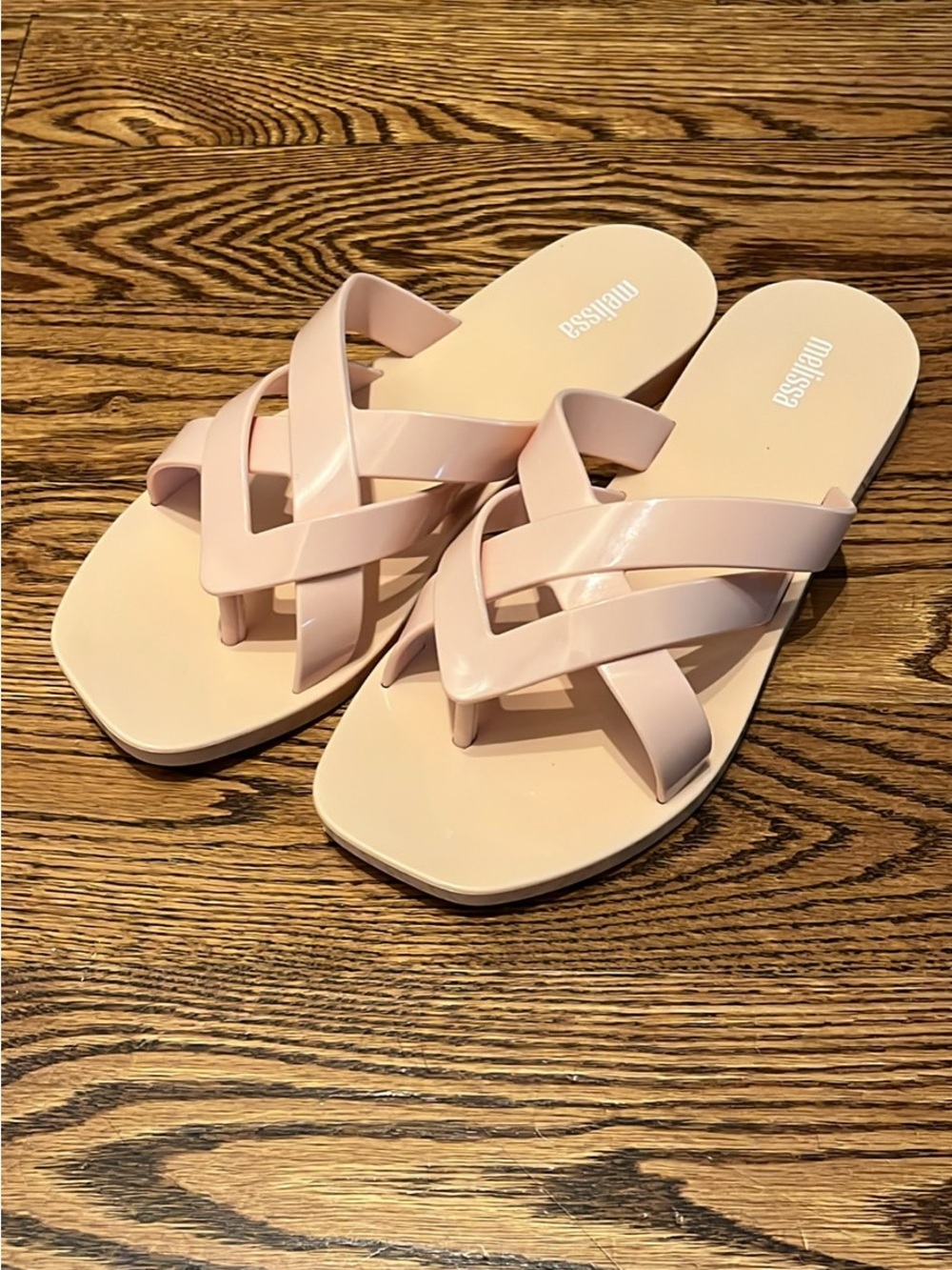 Melissa Women's Blush Crisscross Slide Sandals